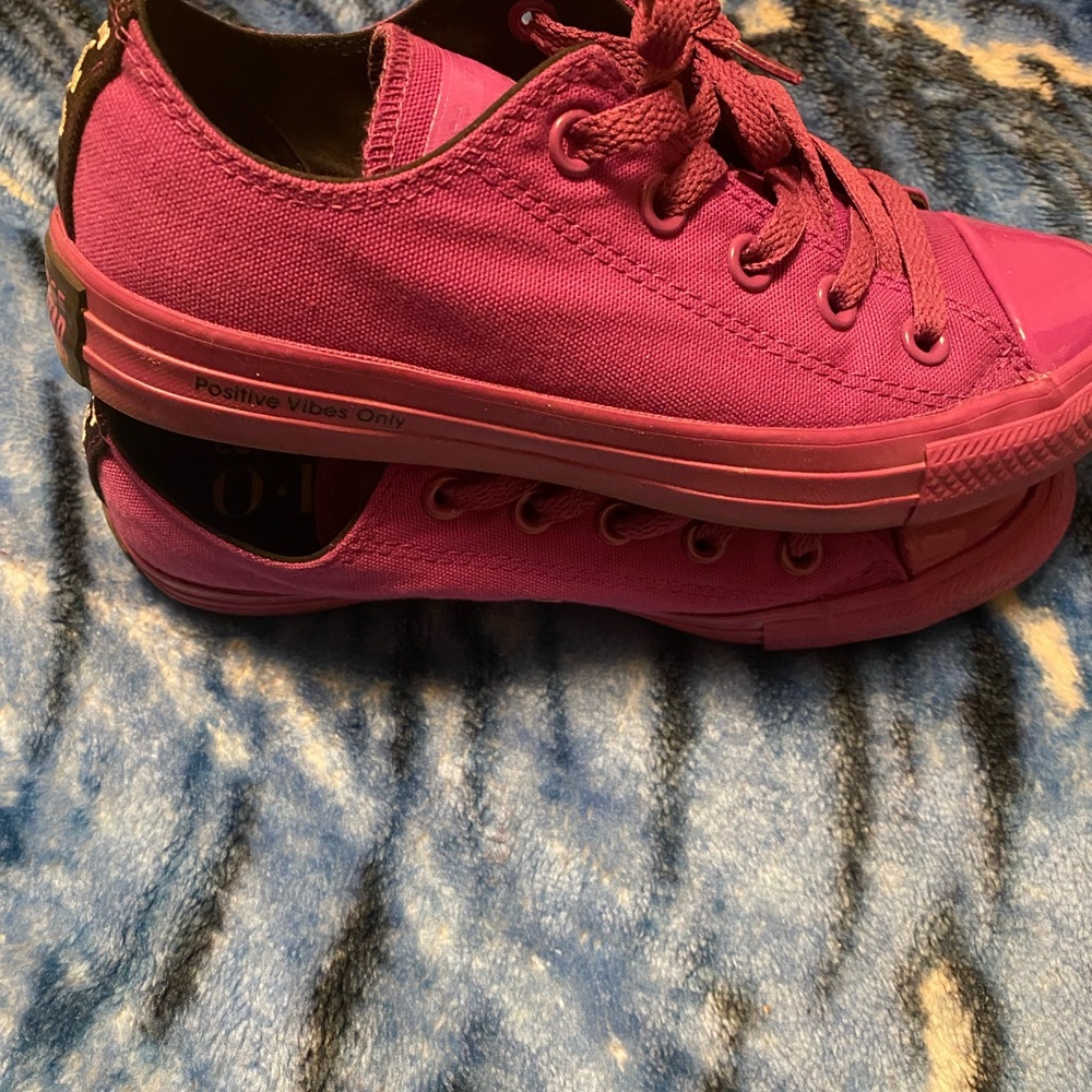 Purple chucks. Men size 4 women size 6